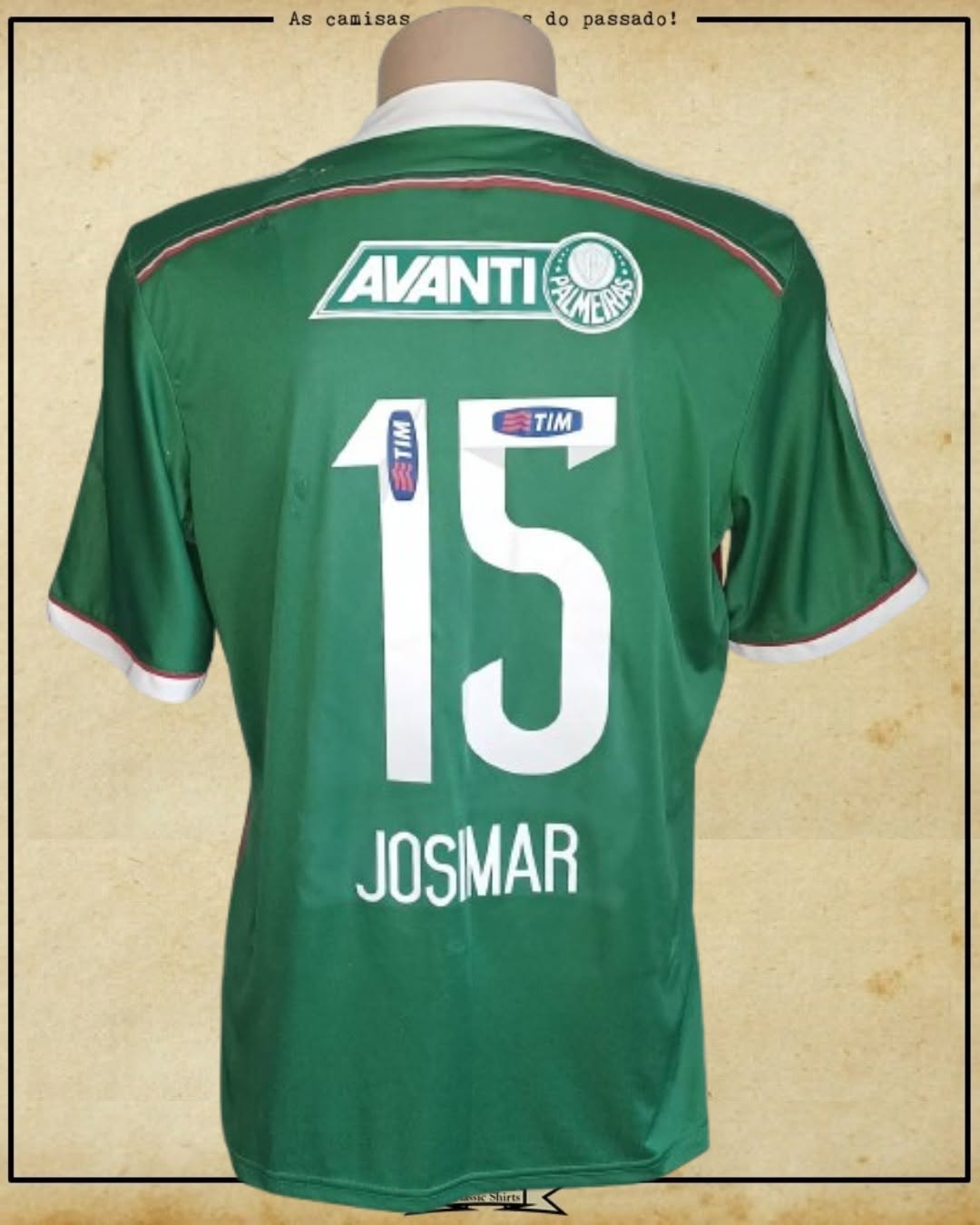 CAMISA PALMEIRAS 2014 (USADA EM JOGO - JOSIMAR)