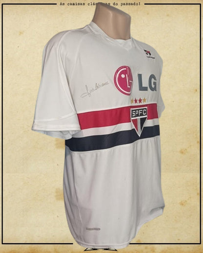 CAMISA SÃO PAULO 2003 AUTOGRAFO LUIS FABIANO