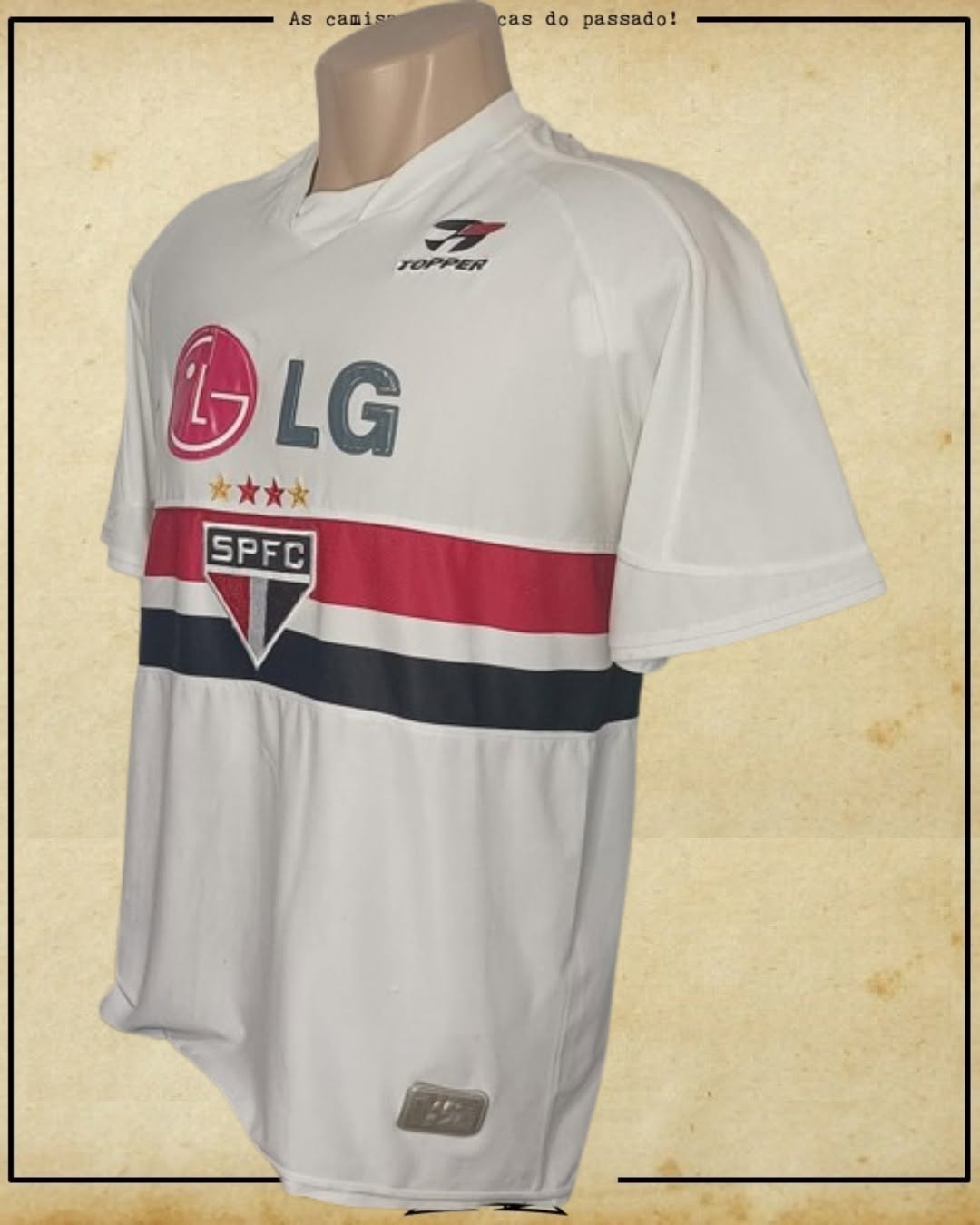CAMISA SÃO PAULO 2003 AUTOGRAFO LUIS FABIANO