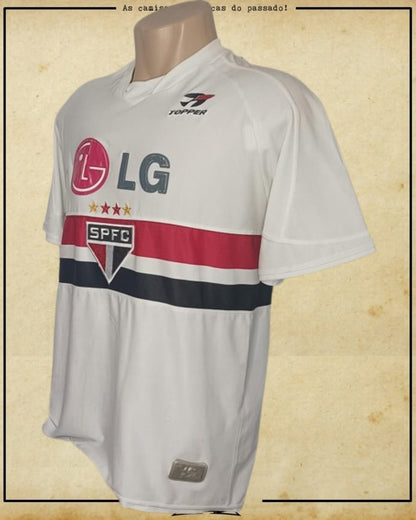 CAMISA SÃO PAULO 2003 AUTOGRAFO LUIS FABIANO