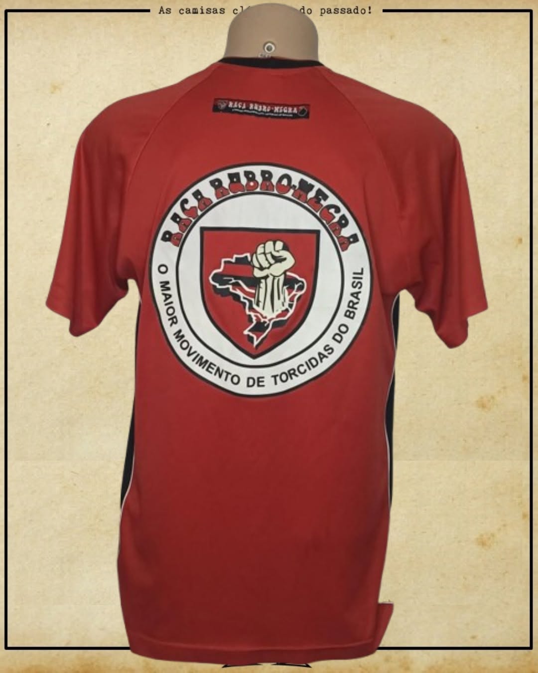 CAMISA FLAMENGO TORCIDA RAÇA RUBRO NEGRA
